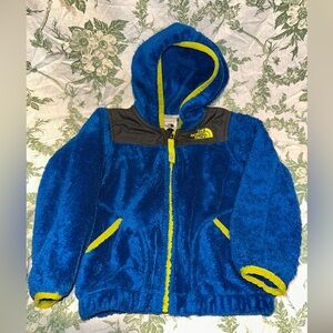 The North Face Vibrant Blue and Neon Yellow Fleece